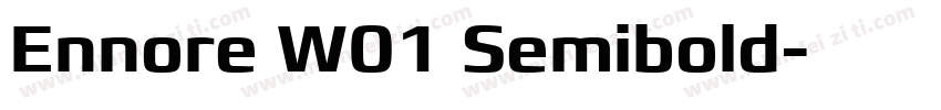 Ennore W01 Semibold字体转换